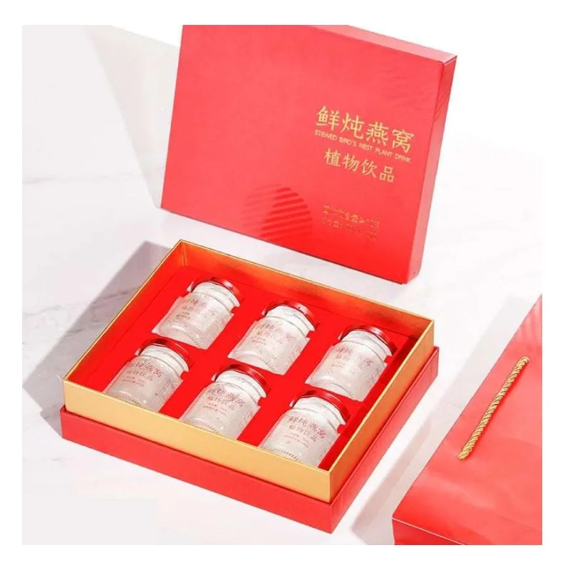 Drinking Food Box Packaging Children Infants 24 Months Shelf Life [45ml x 6] Half Dozen Bottled Pure Bird Nest