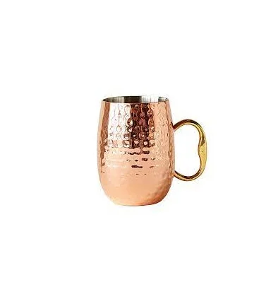 Vintage Look Copper Wine Mugs for Home Table Ware Mug Customized Logo Creative Design Gift Coffee Shiny Polished