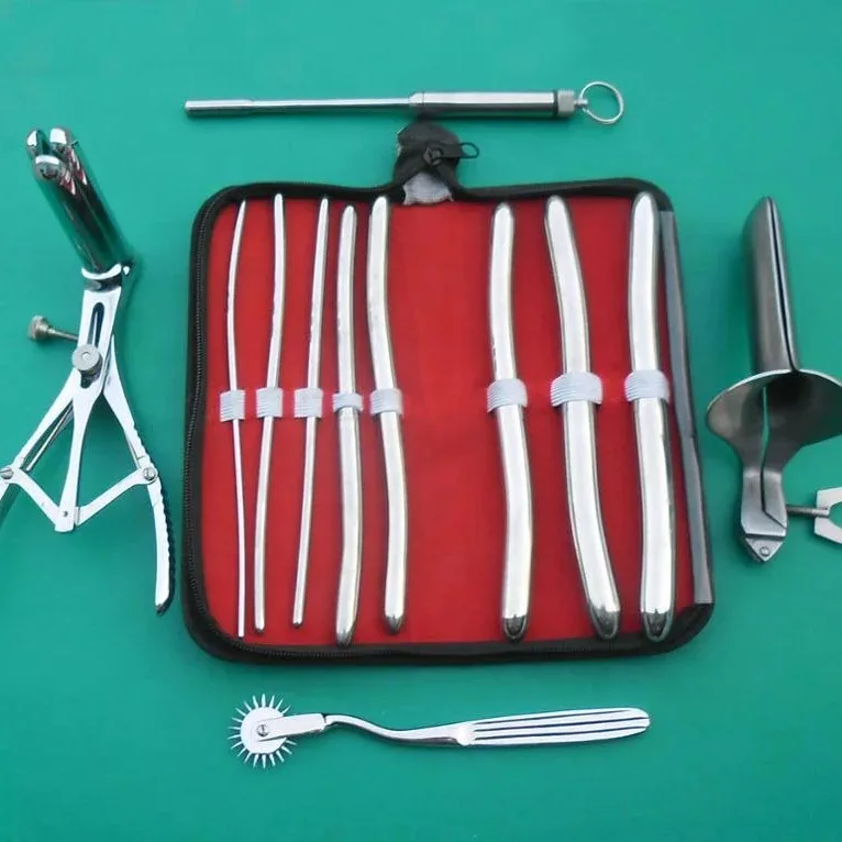 Gynecology Obstetrical Surgery Instrument Set 12 Pieces Basic Gynecological Instruments Sets Kits German Steel Wholesale Tools