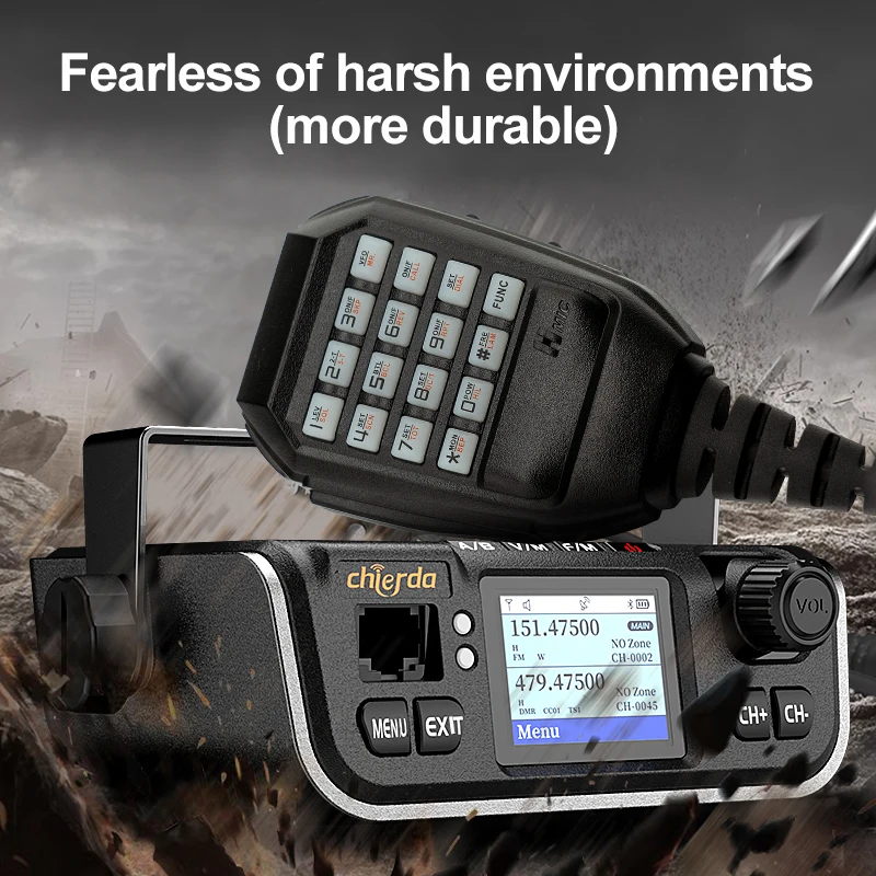 Starft M520D Mobile Radio Vehicle Walkie Talkie Digital DMR and Analog Dual Modes Full Frequency UHF VHF FM GPS Transceiver