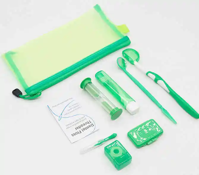 Dental Portable Orthodontic Care Dental Tooth Brush Ortho Kit With 8 Kit