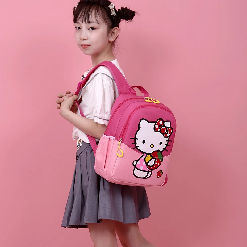 Wholesale Cute Kitten Fashion School Backpack for Girls Kawaii Outdoor Daypack for Elementary School Bookbag for Kids