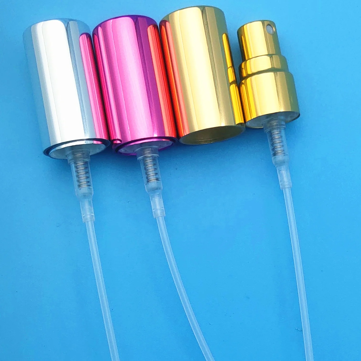 12 мм Алюминиевый металлический духи многоразового бутылка тумана насоса опрыскивателя с крышкой