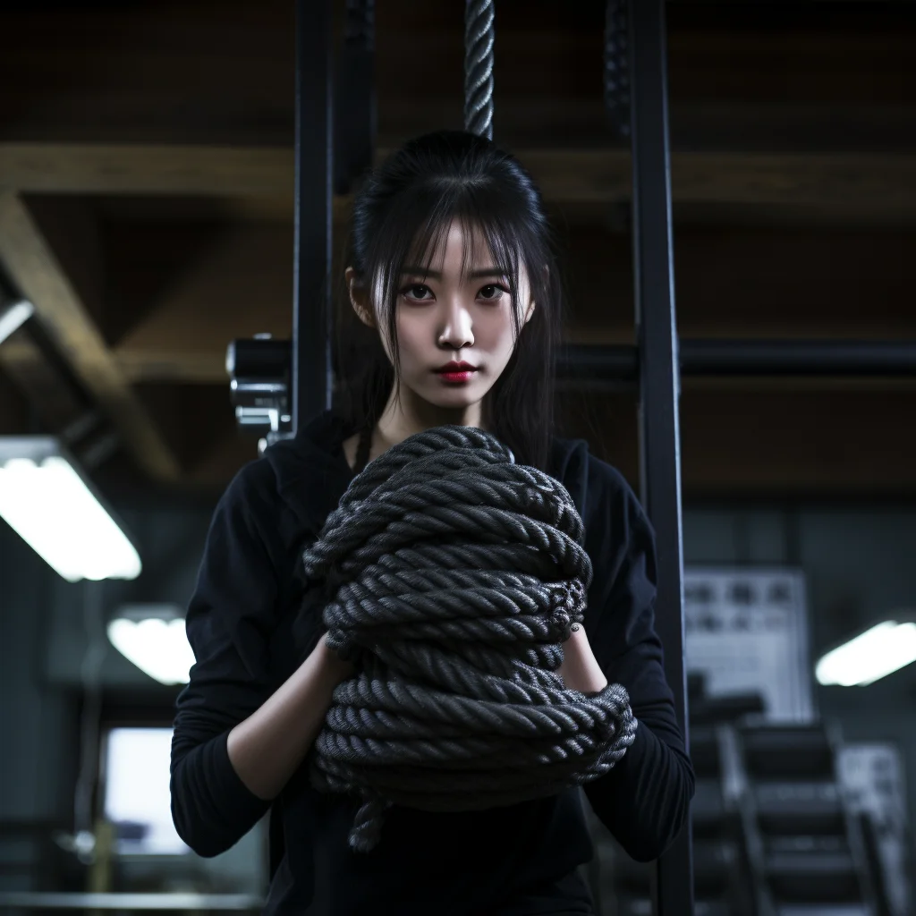 SKSPORT  Gym fitness 1.5' inch  diameter manila climbing rope With Hook