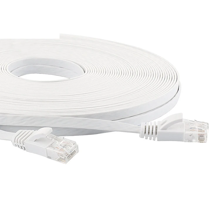 Cat 6e Ethernet Cable 10 ft, Flat Network Cable with Snagless Rj45 Connector for Ethernet Splitter, PS4,  High Soft LAN Cable