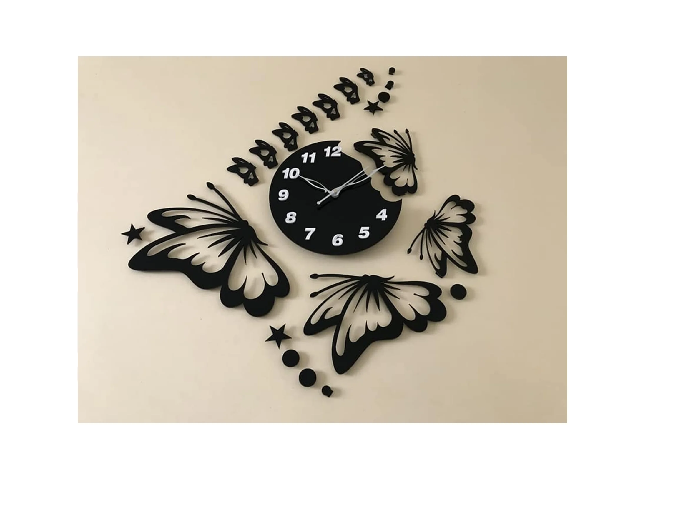 wholesales decorative Clear magnets acrylic WALL CLOCK