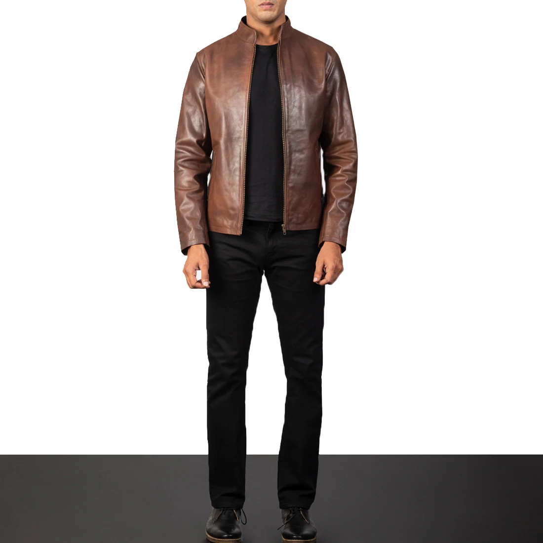 Leather Jackets Hot Selling Men Customize Embroidery Design Top Quality Leather Coat