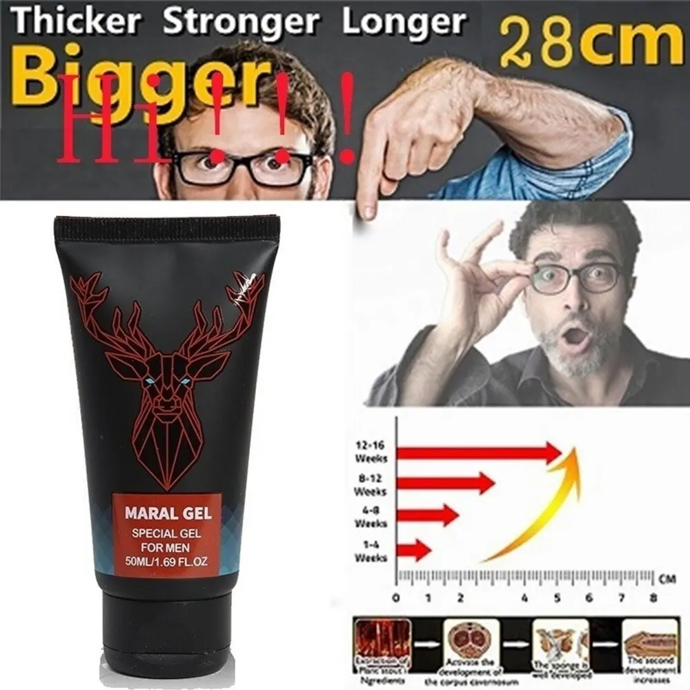 50ml Man Penis Enlargement Maral Gel Delay Male Sex Time Cream Bigger Dick Prevents Premature Ejaculation Cream Sexo Gadgets 18+