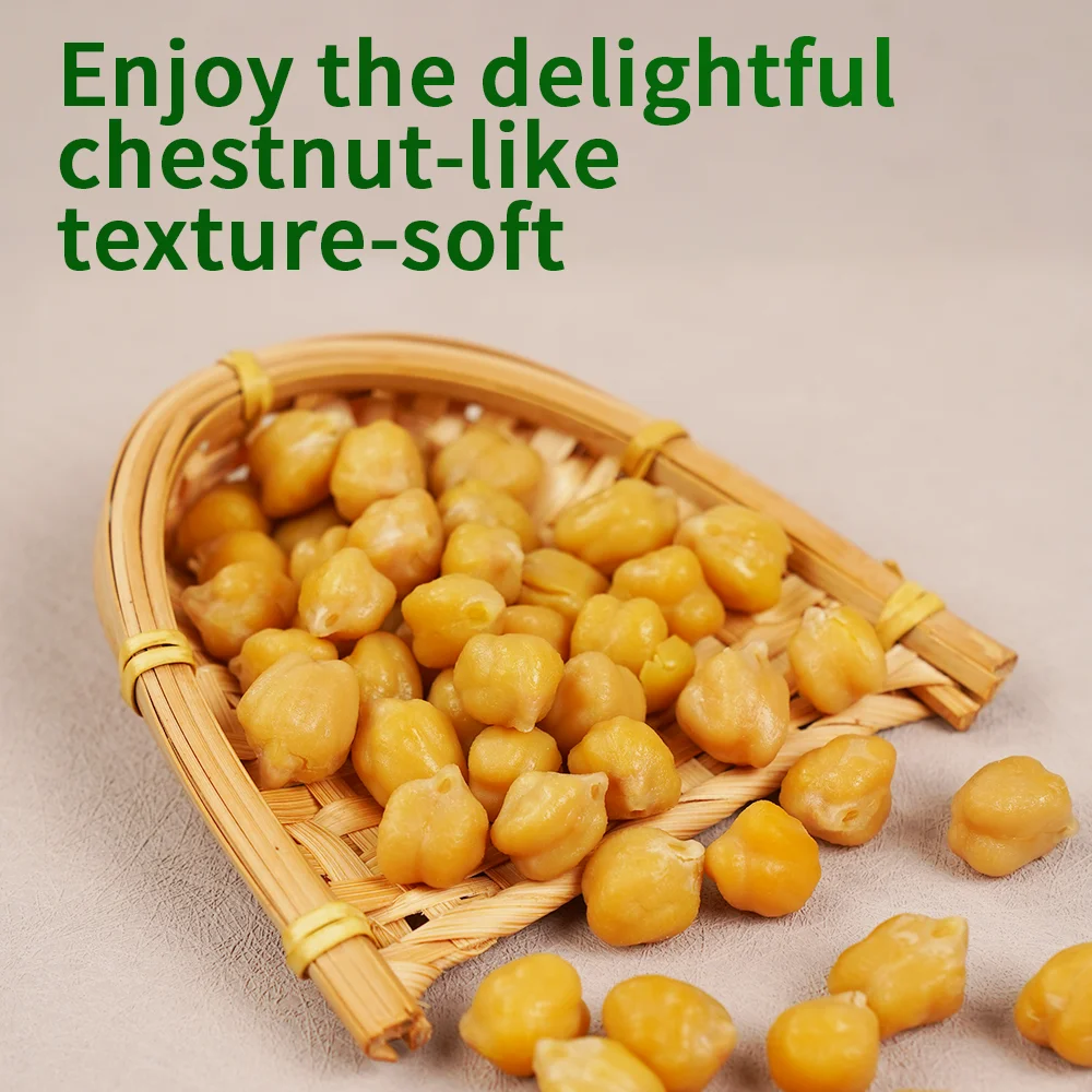 Chinese OEM Brand New Arrival Low Fat And Sugar Snacks Steamed Chickpeas for Resale