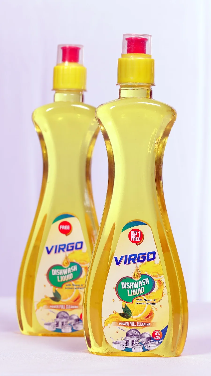 Top Sell 2024 Virgo Dishwash Liquid with Neem and Lemon Extract Made For Dish Wash Liquid For Sale By Indian Exporters