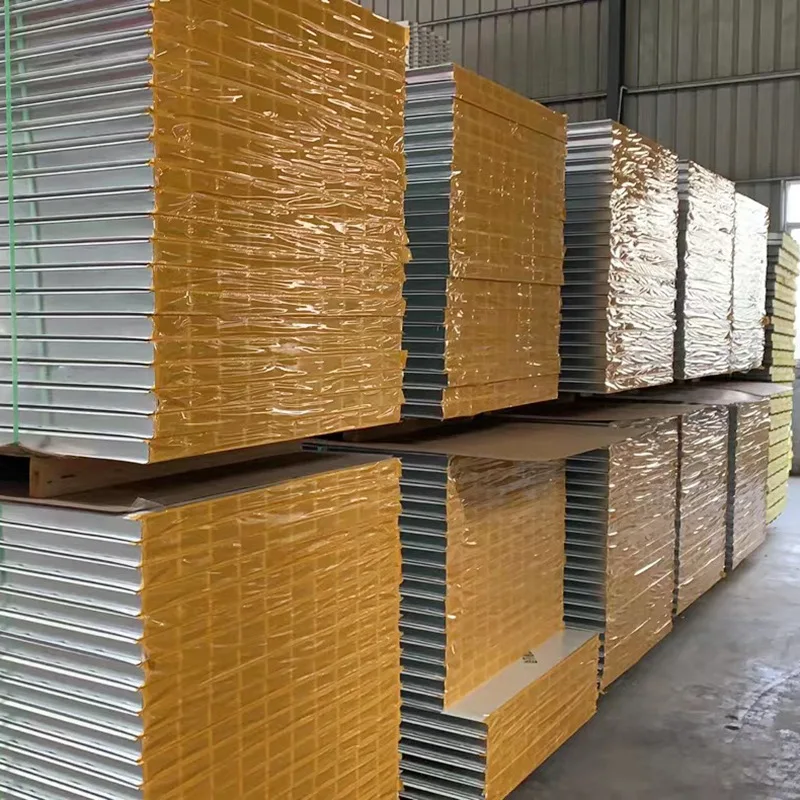 Color steel fiberglass honeycomb aluminum glass wool swimming pool PU foam wall sandwich panel roof price