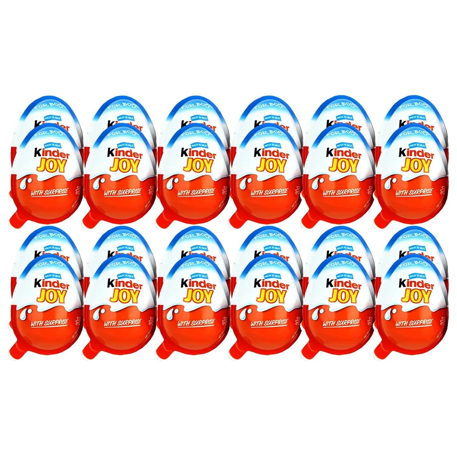 Export Ready stock 2022 Kinder Joy Surprise Egg Chocolate Wholesale Kinder Joy Surprise Egg Chocolate 20g for Boys 20grams