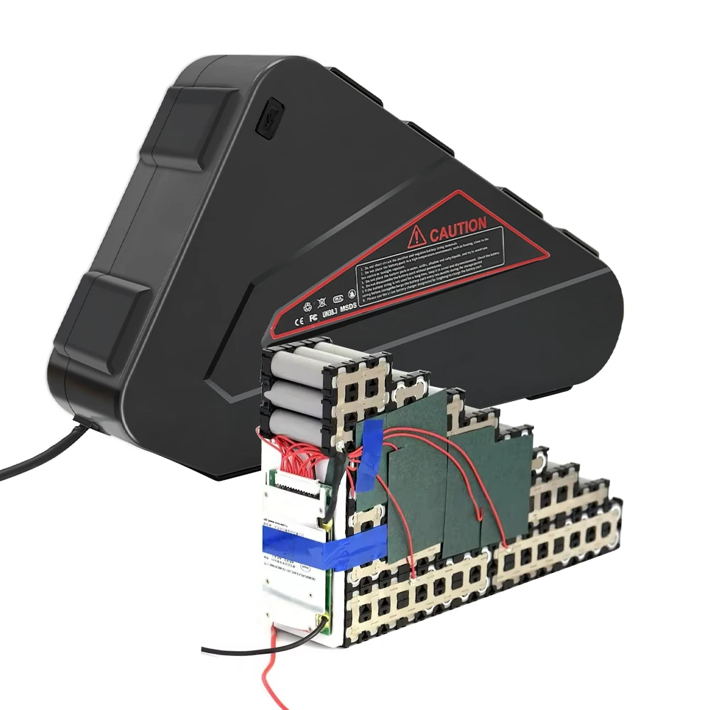 OEM/ODM треугольный 52 В 60 72 20Ah 25Ah 28Ah 30Ah литиевый аккумулятор для электрического велосипеда жесткий чехол