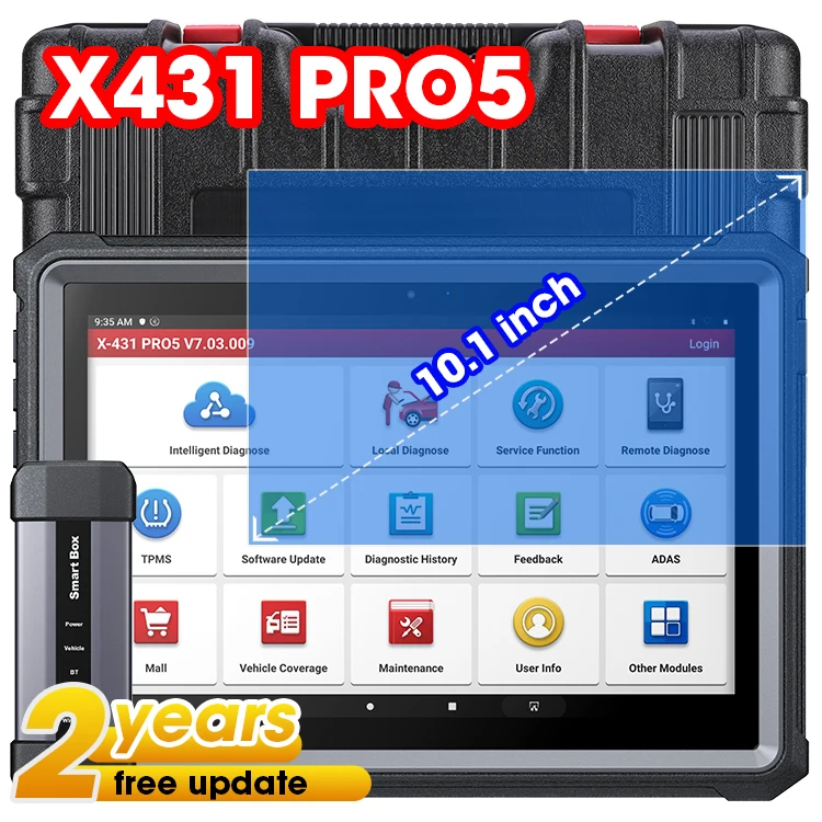 Запуск x431 pro5 PRO OBD Интеллектуальный диагностический двойной режимы smartlink ecu программирование кодирование удаленный сканер