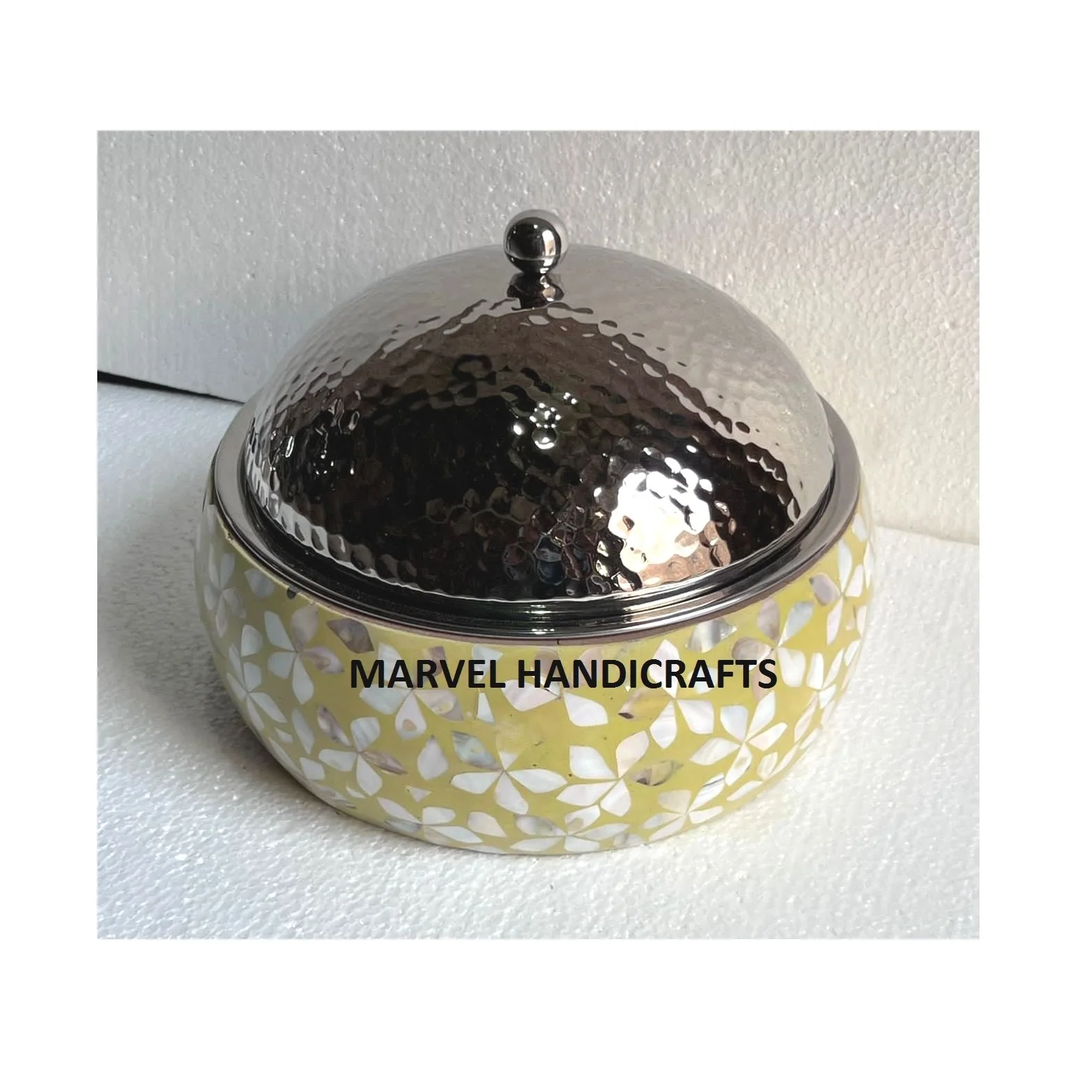 Hotel Serving casseroles mother of pearl inlay wooden stainless steel Food Warmer hotpot mop Serving casserole cookware sets uae