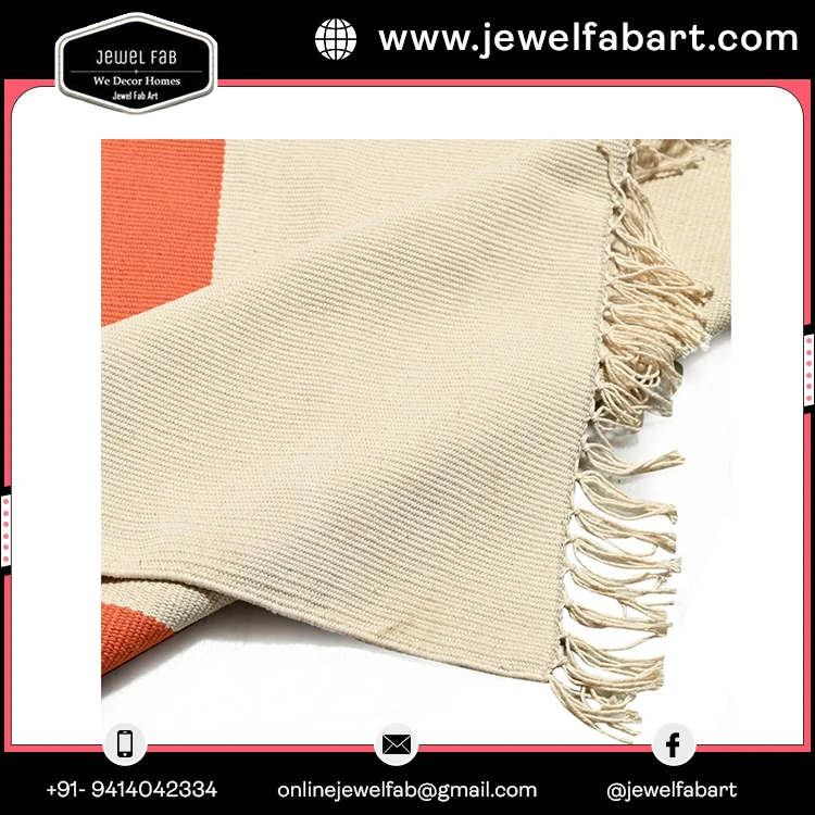 Indian Yoga Mat Anti Slip Machine Washable100% Cotton Hand Woven Rug Home Decor Large Area Baby Play Room Hall Way Prayer Mat