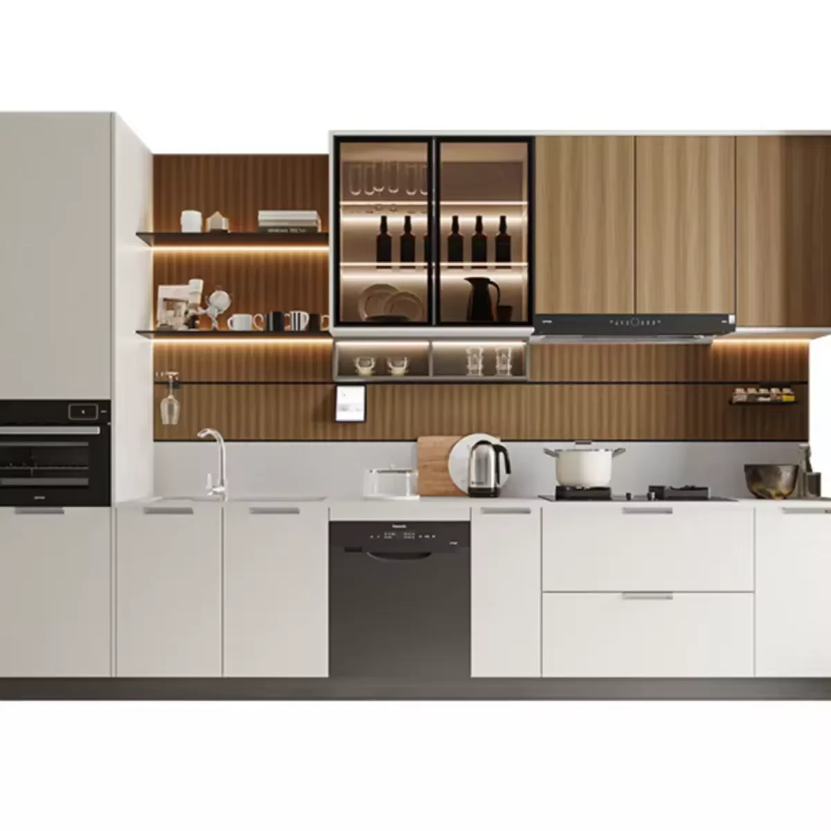 Cabinets Kitchens Cabinetry Makers Smart Tech Full Shaker Kitchen Cabinet With Large Pull Out Stainless Drawers Equipment Basket