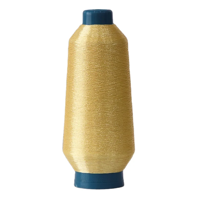 ST Japanese Materials Super Sparkly 150D Fluorescent Pure Gold Metallic Thread for Embroidery on Delicate Clothing