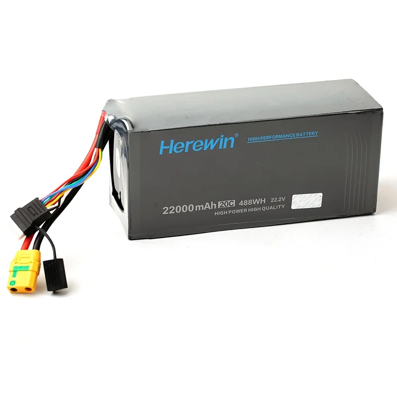 Herewin 22.2V 22000mAh 6S 25C High-Efficiency Drone Battery for Agriculture UAVs
