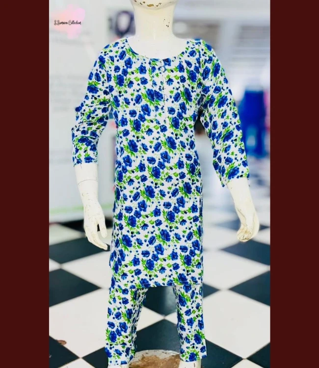 Best Fabric Quality Pakistani Girls Dresses 2 Pc Print Boski Linen Suits