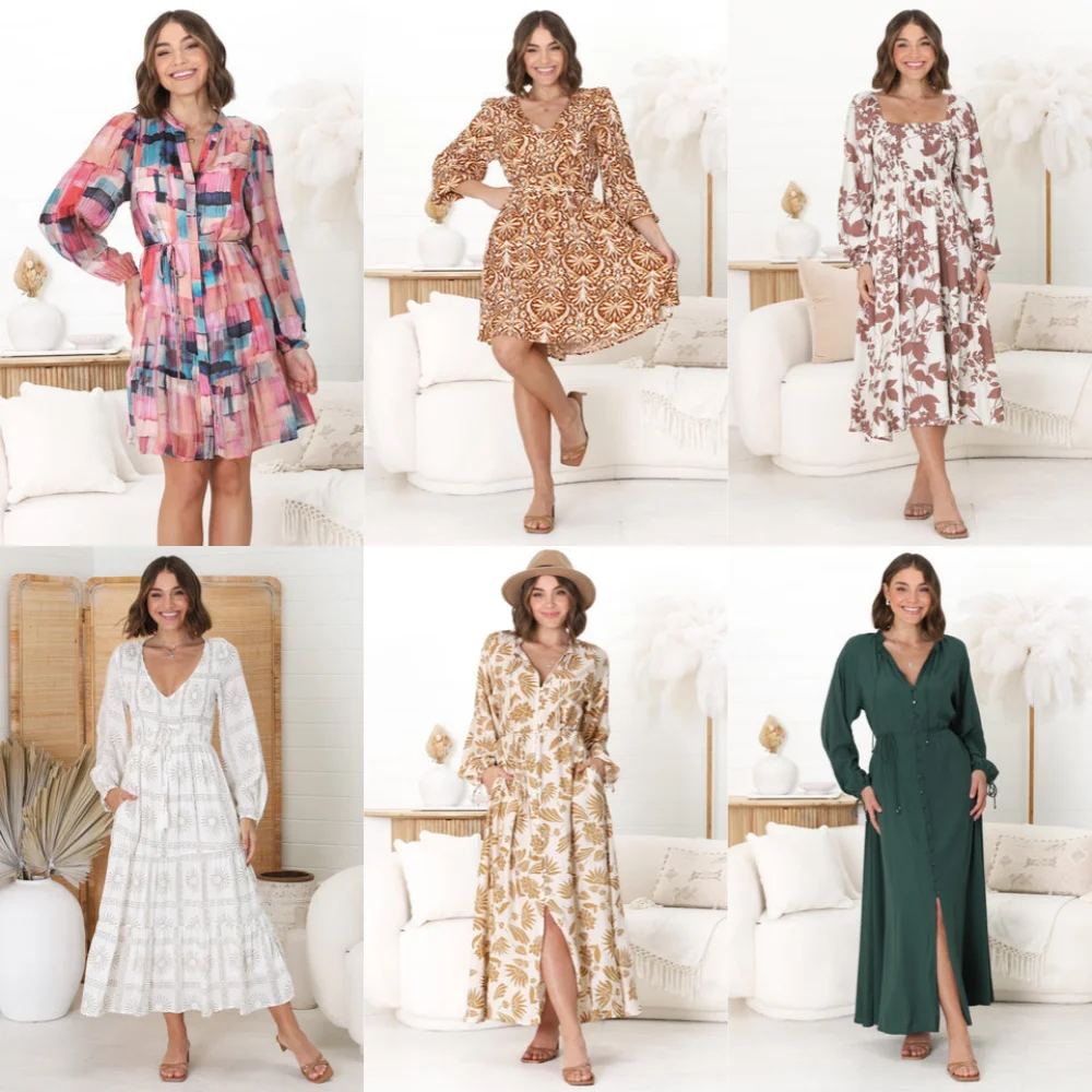 2024 Optional Dress Wholesale for Supplier New Tops Mix Bulk Bales Women Apparel Cropped Women Stock Clearance Sale in China