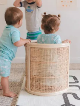 Rattan Large Laundry Basket Clothes Organizer Kids Toys Sundries Storage Baskets Laundry Hamper With Lid 2024