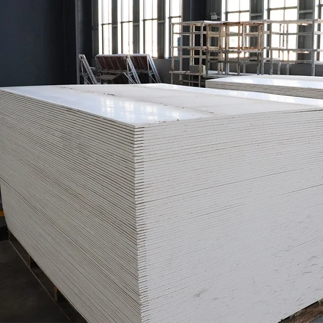 wholesale High Quality 9.5mm 12mm drywall board gypsum ceiling board plasterboard