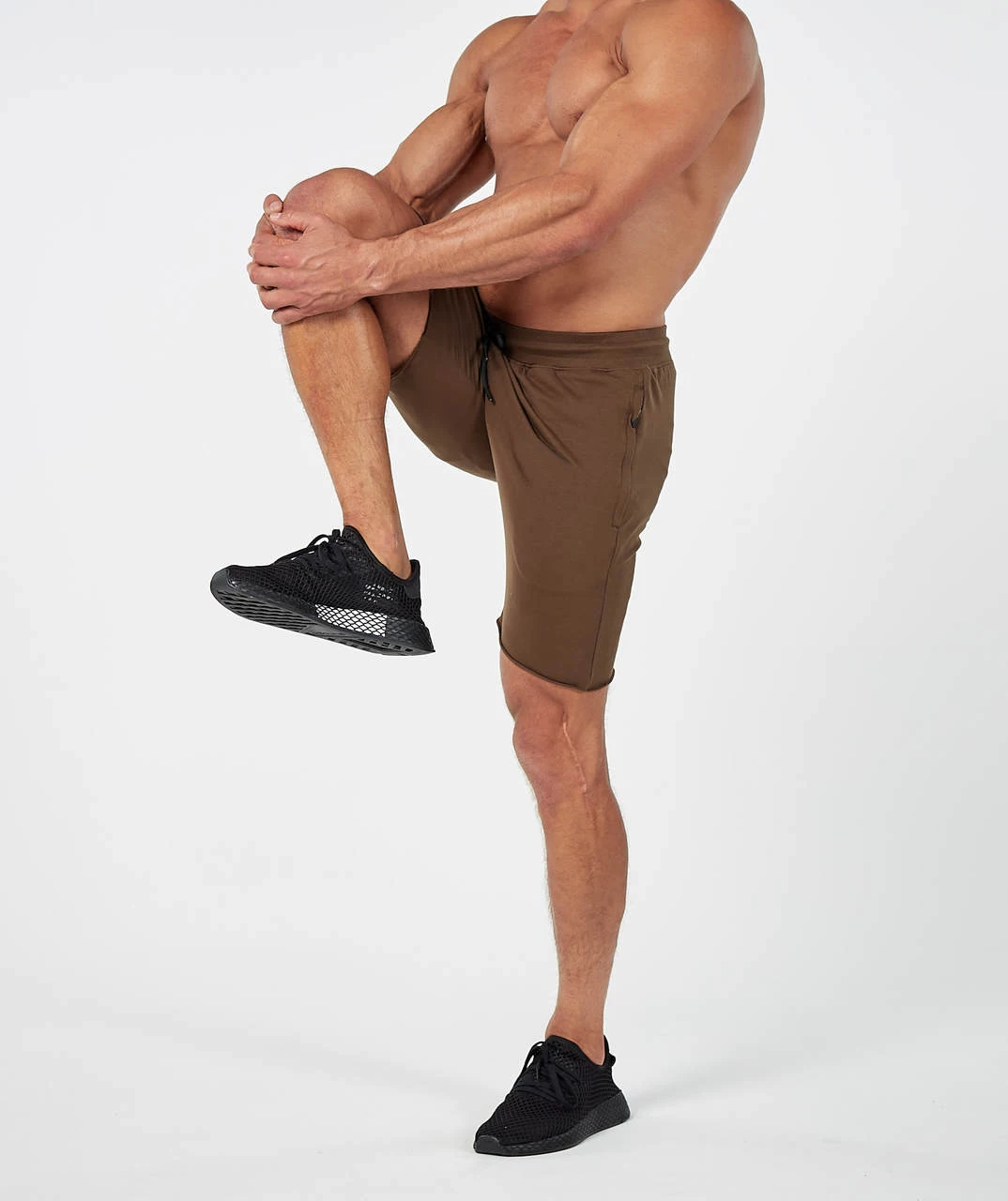 Wholesale New Style Custom Logo Men Blank Workout Sweat Shorts Two Pocket 100% Organic Cotton Fleece Fabric Hemp Shorts