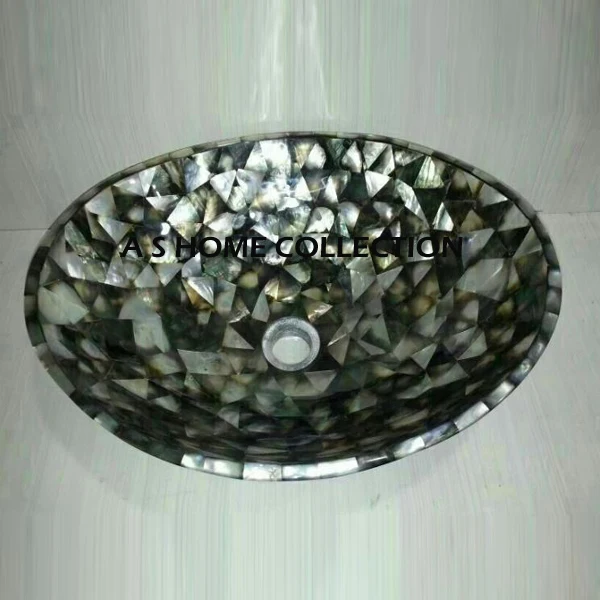 Factory Price Hot Sale Mother Pearl Counter top Sink Washbasin Indoor High Quality Bathroom Accessories Home Hotel Decorations