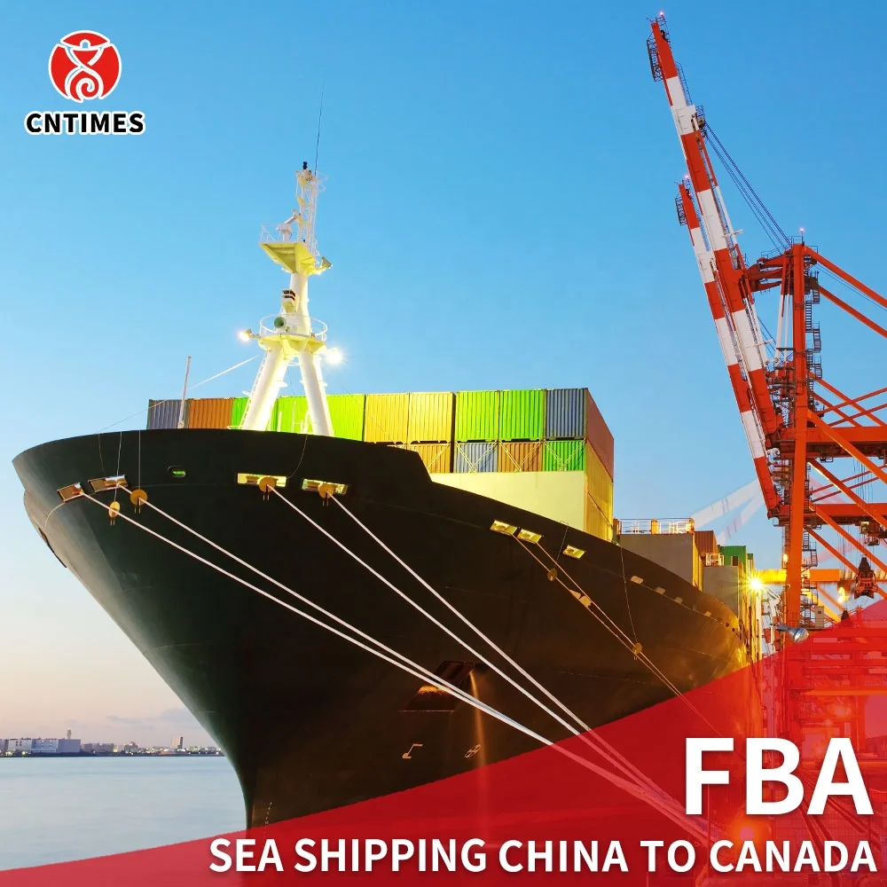 Amazon FBA freight forwarder Canada door to door delivery from Shenzhen by sea shipping with fba label service