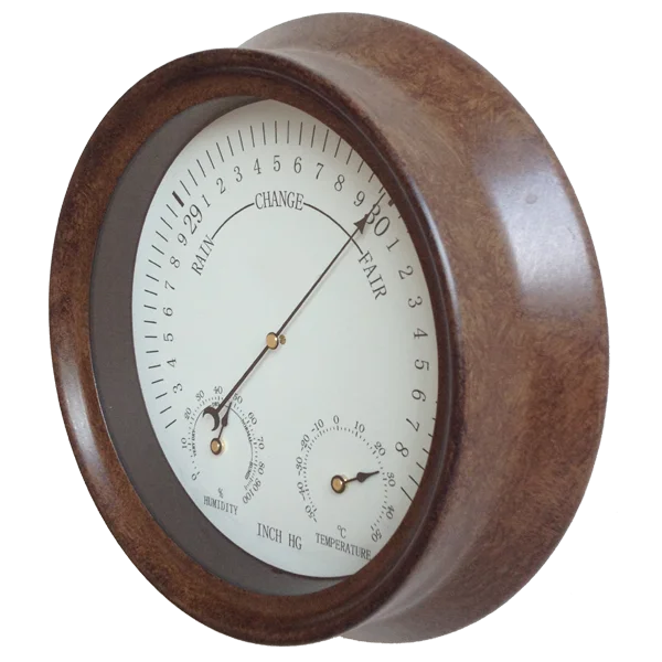 Barometer with built in thermometer and hygrometer