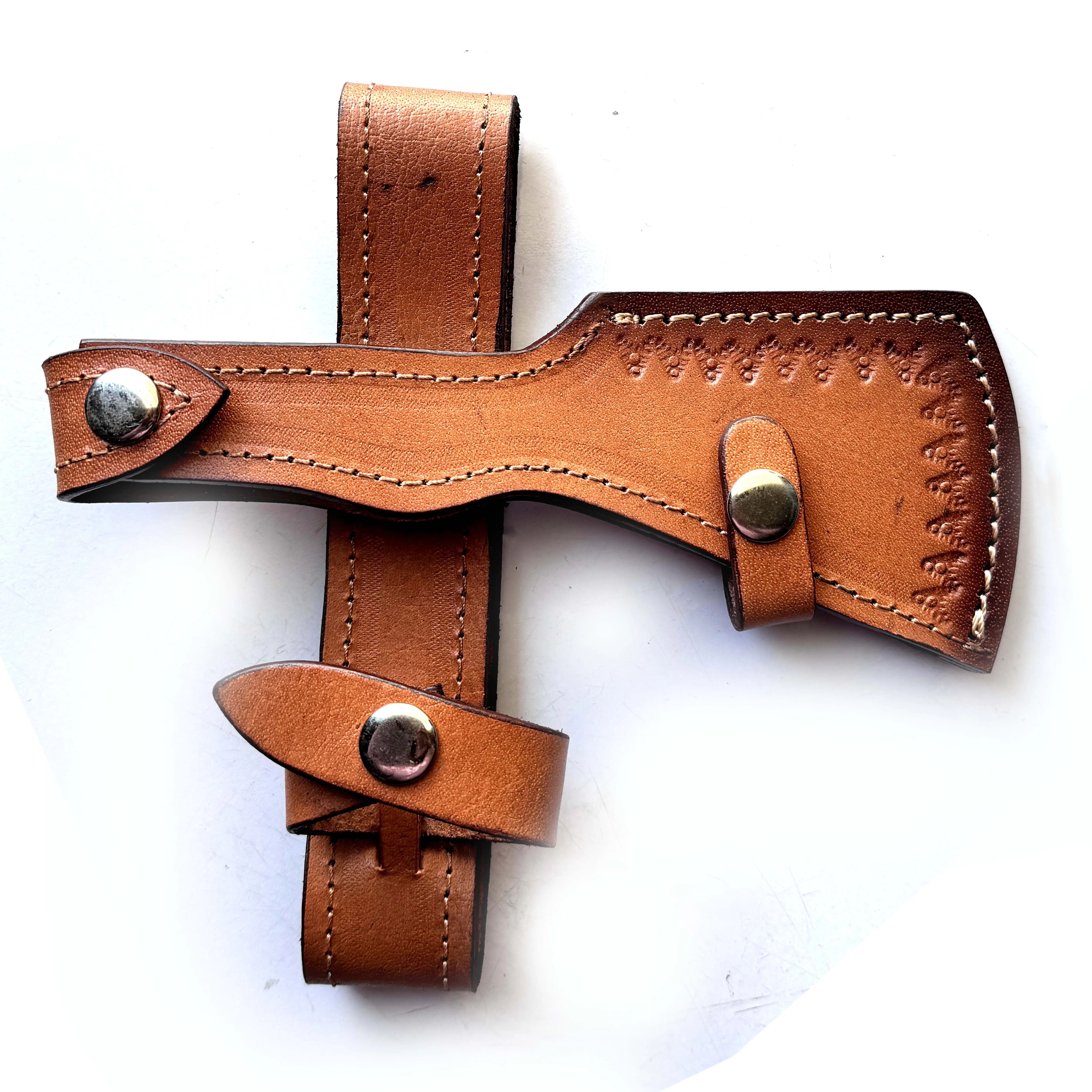 Top Quality Factory Made  Fine Craftmanship Leather Sheath for 16 cm Face Axe