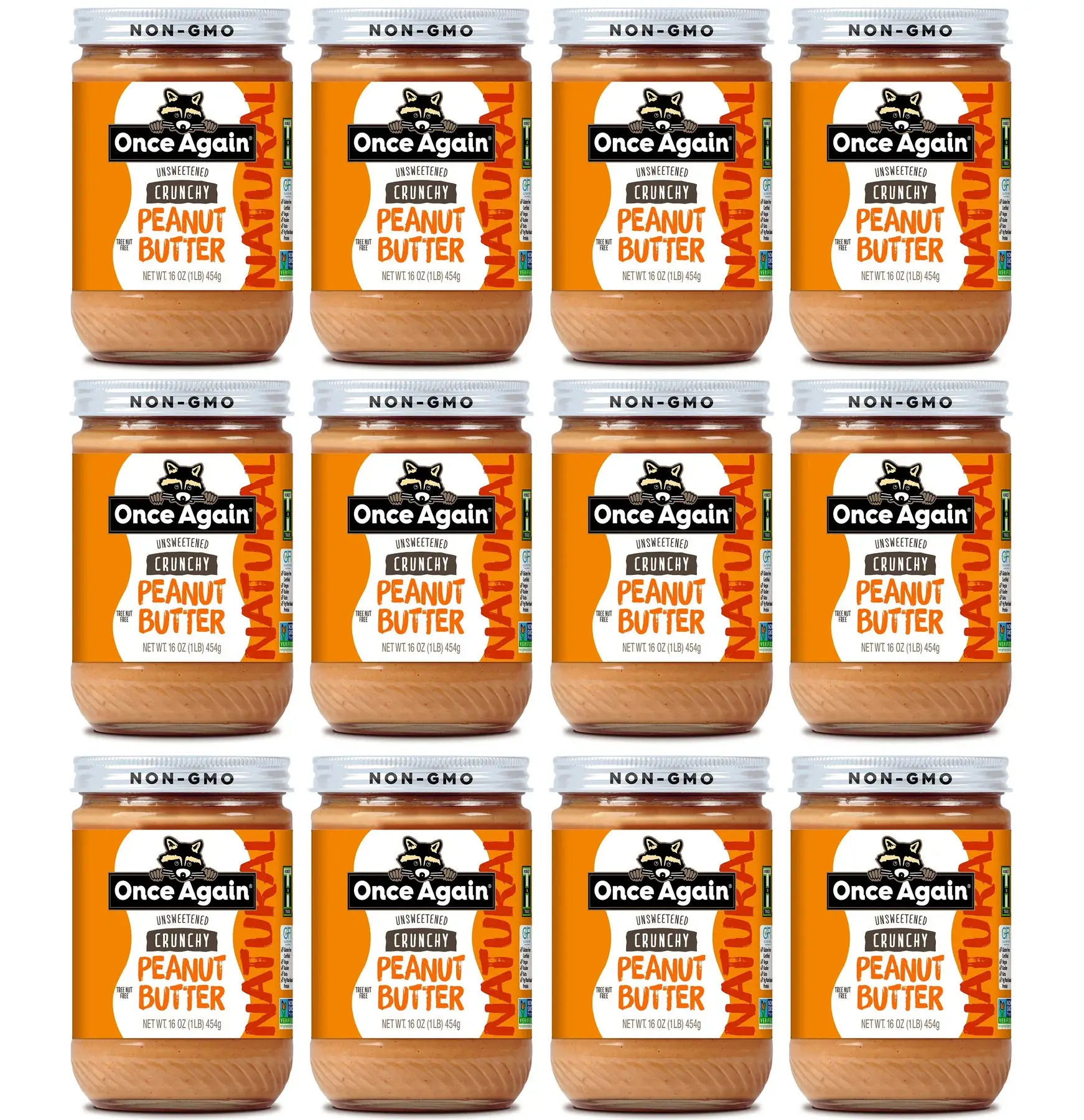 Высококачественное хрустящее старомодное арахисовое масло с солью упакованное в банку на 16 унций 6 малосоленых несладких