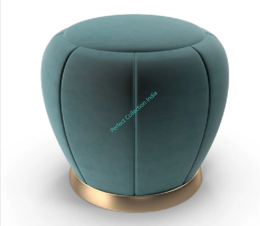 Europe Standard Velvet Pouffe Best Quality Fabric Stool for Living Room best quality Velvet Ottoman