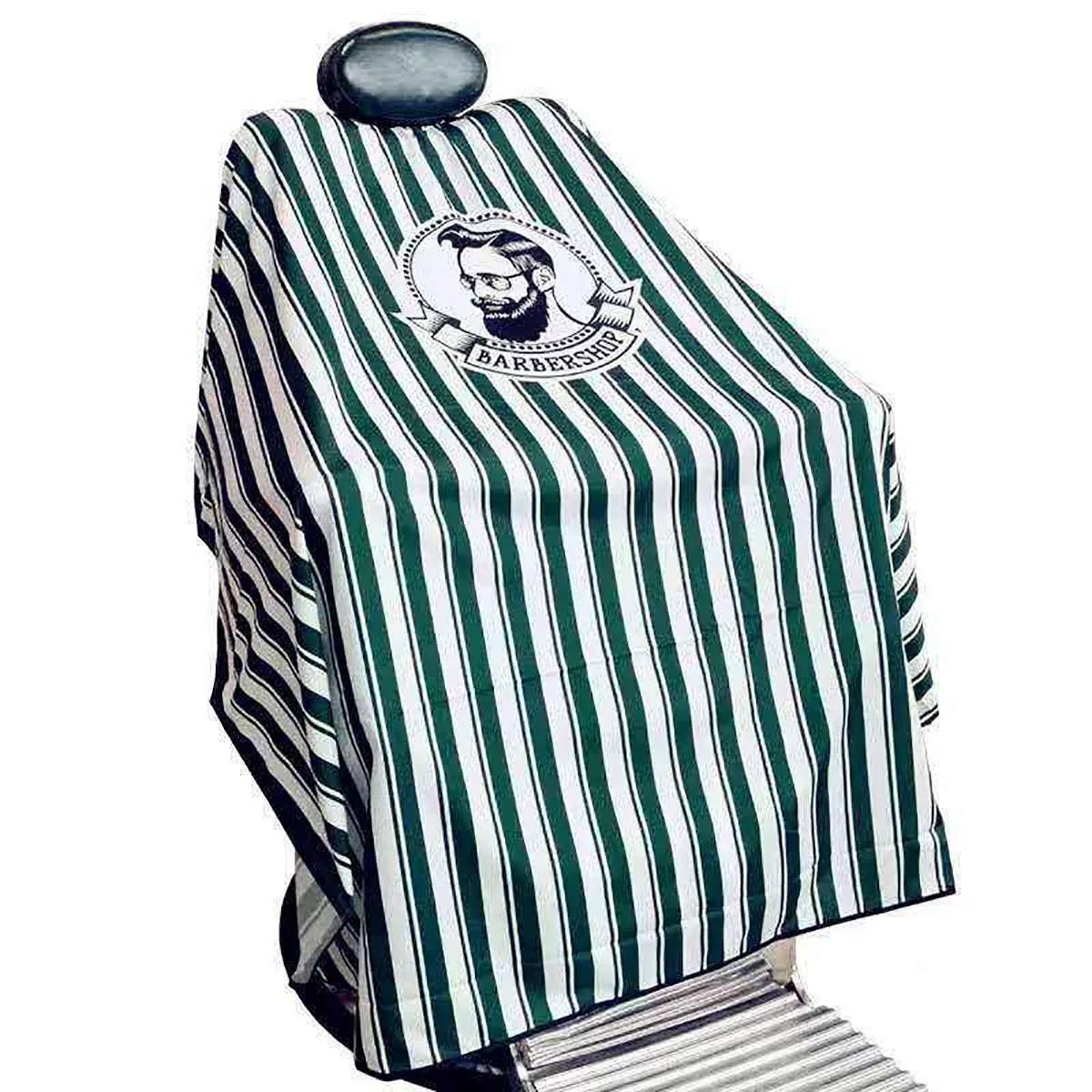 Оптовая продажа, Пользовательский логотип, полностью напечатанный полиэстер, Парикмахерская накидка, водонепроницаемая накидка для парикмахерского салона с логотипом