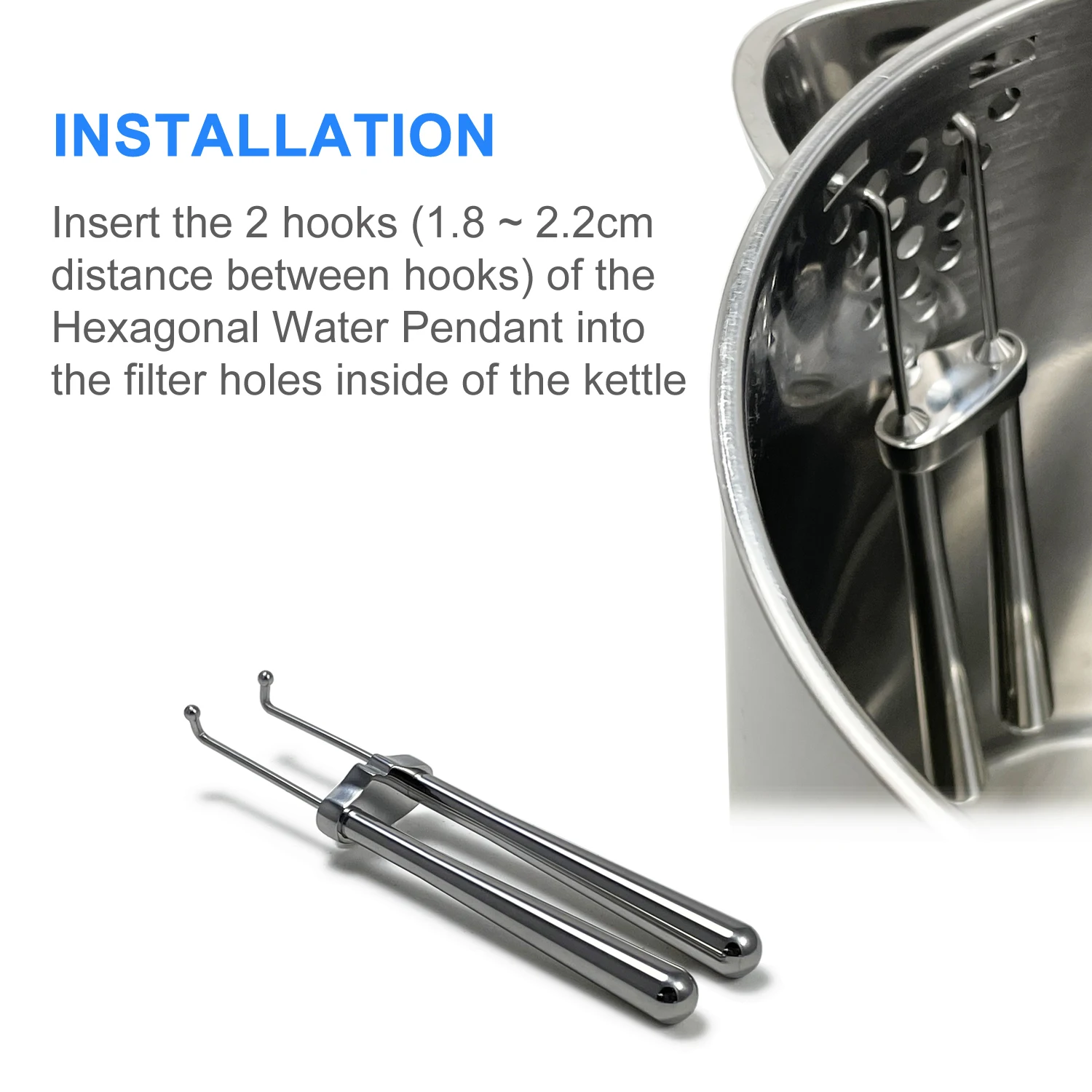 Stainless Steel Revitalized Hexagonal Water Generator for Electric Kettle