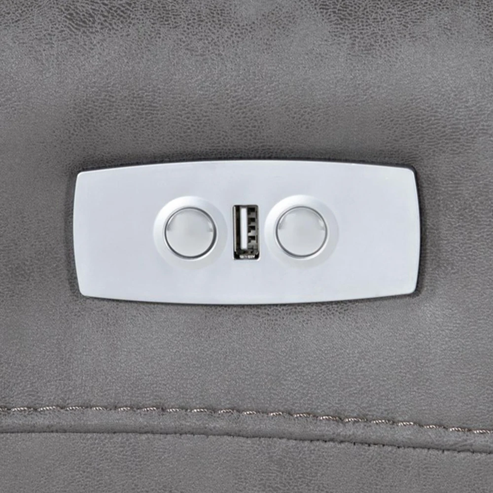 XIHAO Power Reclining Modular Sectional With Right Arm Facing Chaise With Usb Sectional Recliner Sofa