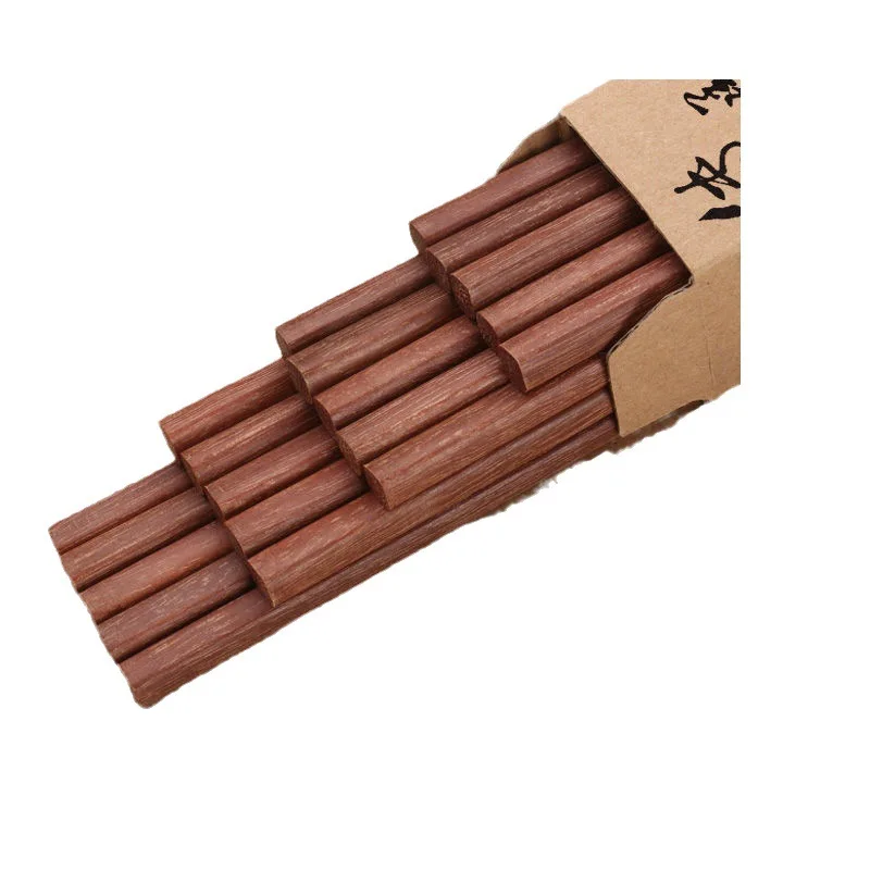 2024 Red sandalwood beech wood chopsticks Japanese wooden bamboo household children kid wooden chopsticks Disposal Chopsticks