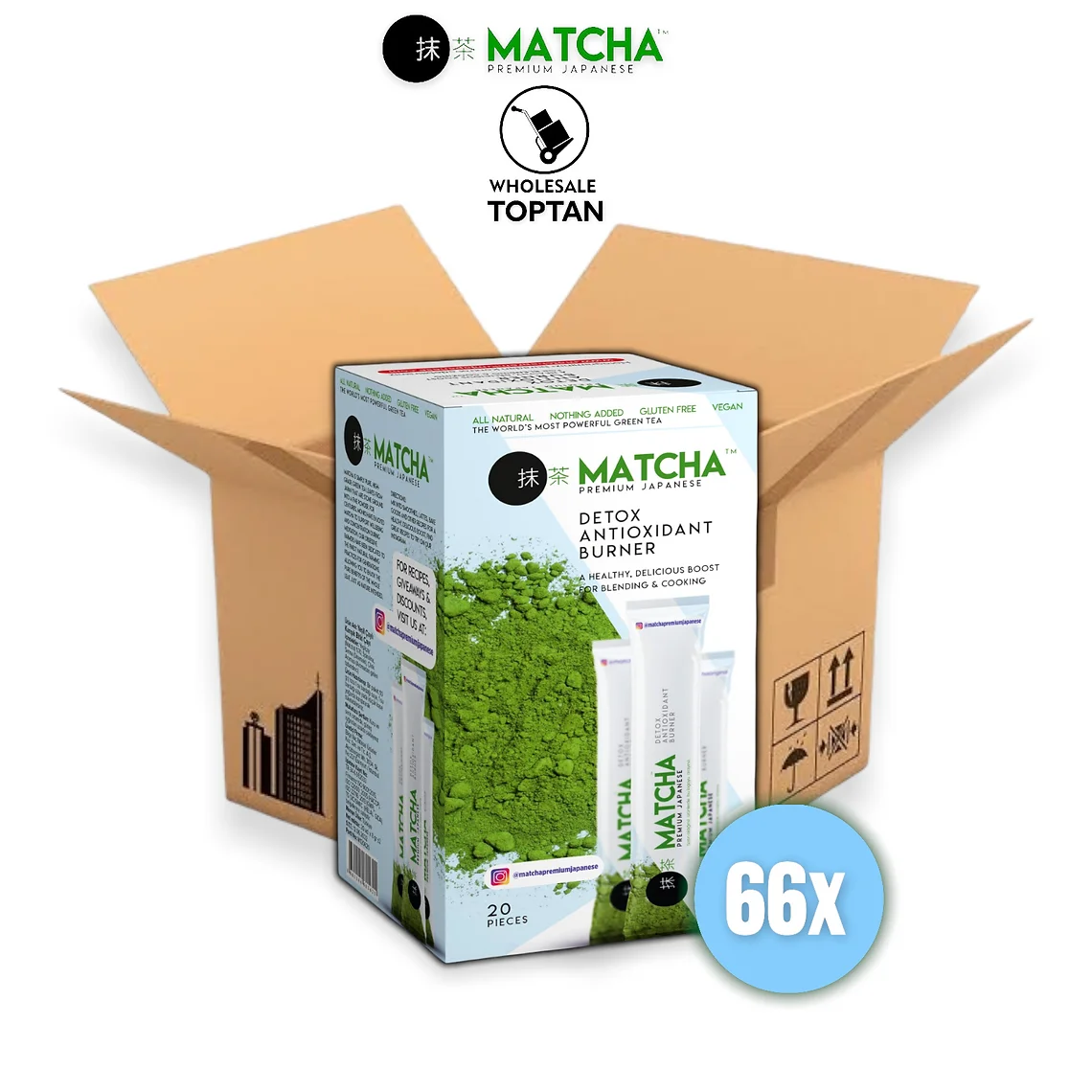 Strawberry Flavored Matcha Tea Green Matcha Powder with Good Reputation Antioxidant Burner Matcha Tea 66 boxes