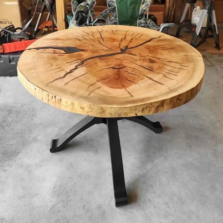 Letest Wood Stool & Table Garden Table Cake with Round Stand for Living Room & Small Plant Container Set with geometrical design