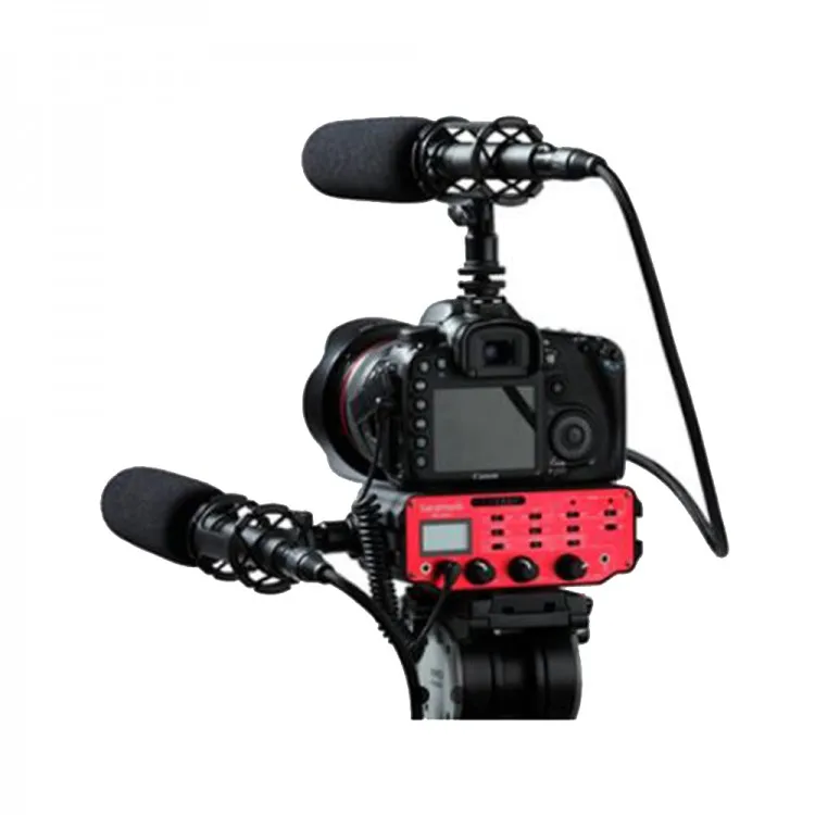 Saramonic SR-AX107 Dual Channel XLR Microphone Audio Mixer Adapter with Preamplifier for DSLR Camera