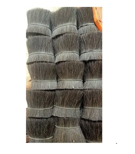Best  Selling  Natural Black  Cow and buffalo tail hair for making brush Tail Hair from India at Best Price