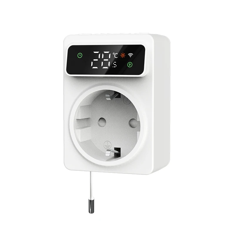 Wi-Fi smart Socket thermostat LED suitable for 16A cooling and heating temperature control