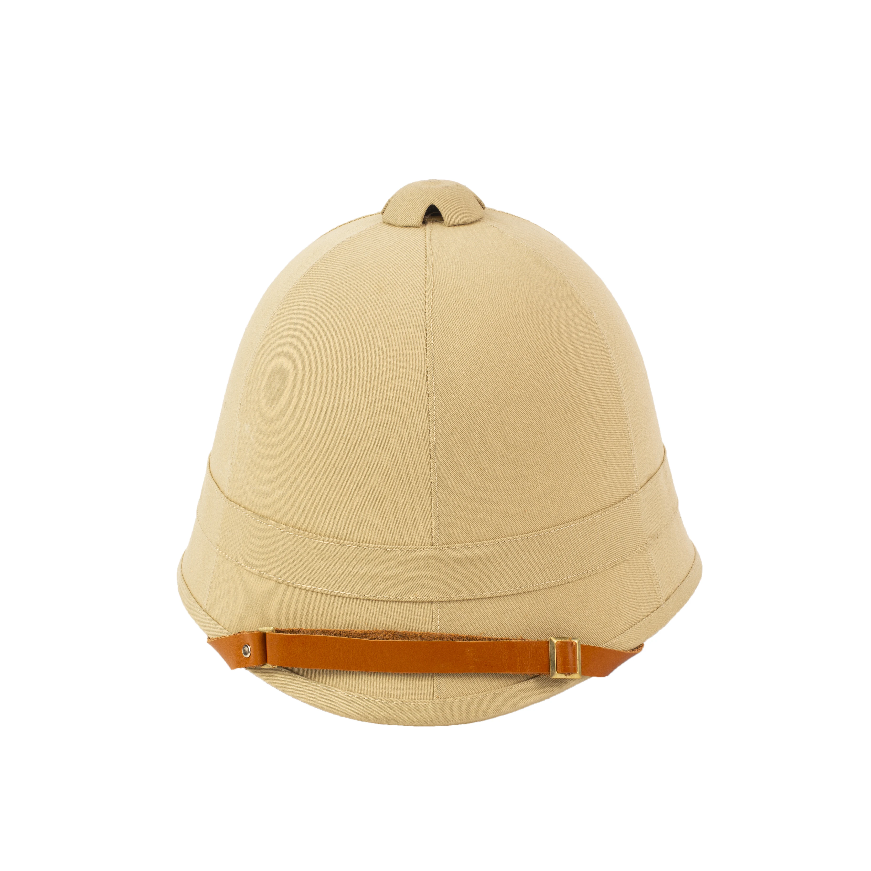 BRITISH HOME SERVICE PITH HELMET IN KHAKI COLOUR WITH A SHORT SPIKE ON TOP