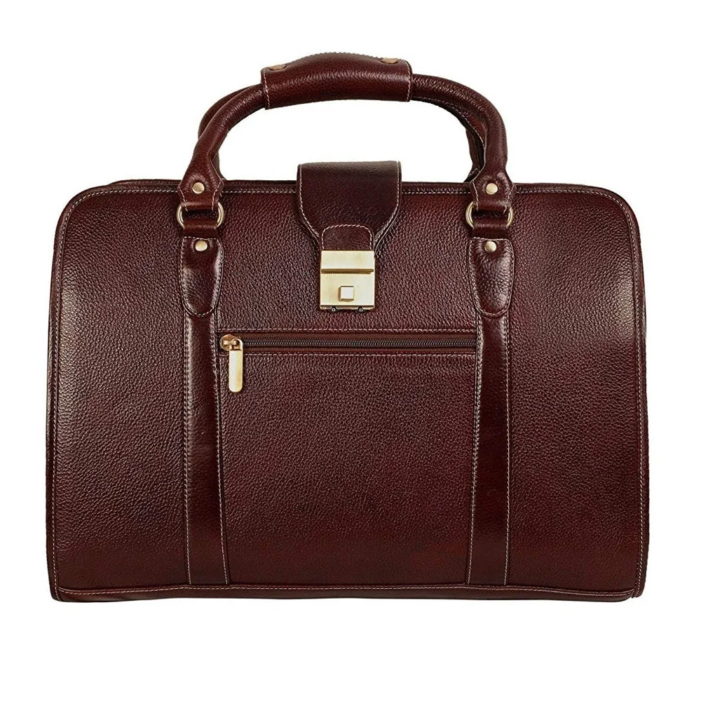 2024 Luxury Handmade Travel Laptop Bag Genuine Leather with Large Capacity OEM Designer Name New Collection