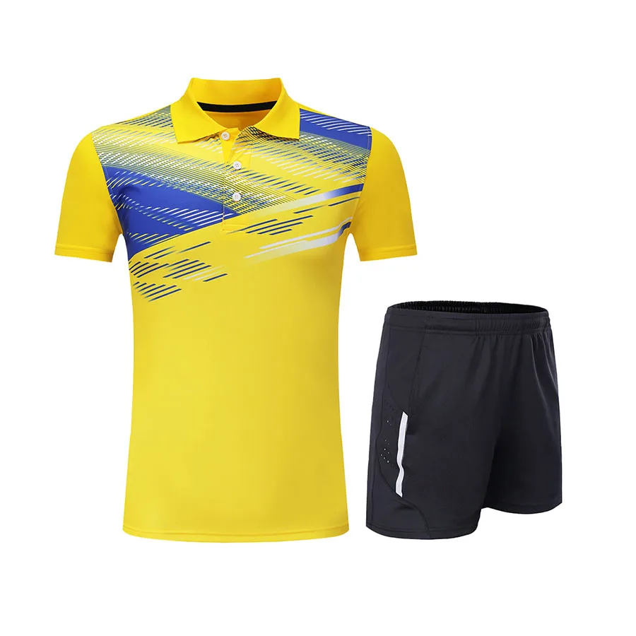 Premium OEM Summer Sports Fitness Tennis Shirts Shorts Gym Golf Tennis Uniforms Men Women Custom Uniform