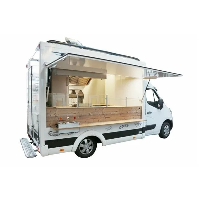 Best Selling Food Trailer Mobile Fast Food Concession Truck Ice Cream Roll Cart Trailer Mobile Hot Dog Food Vending Truck
