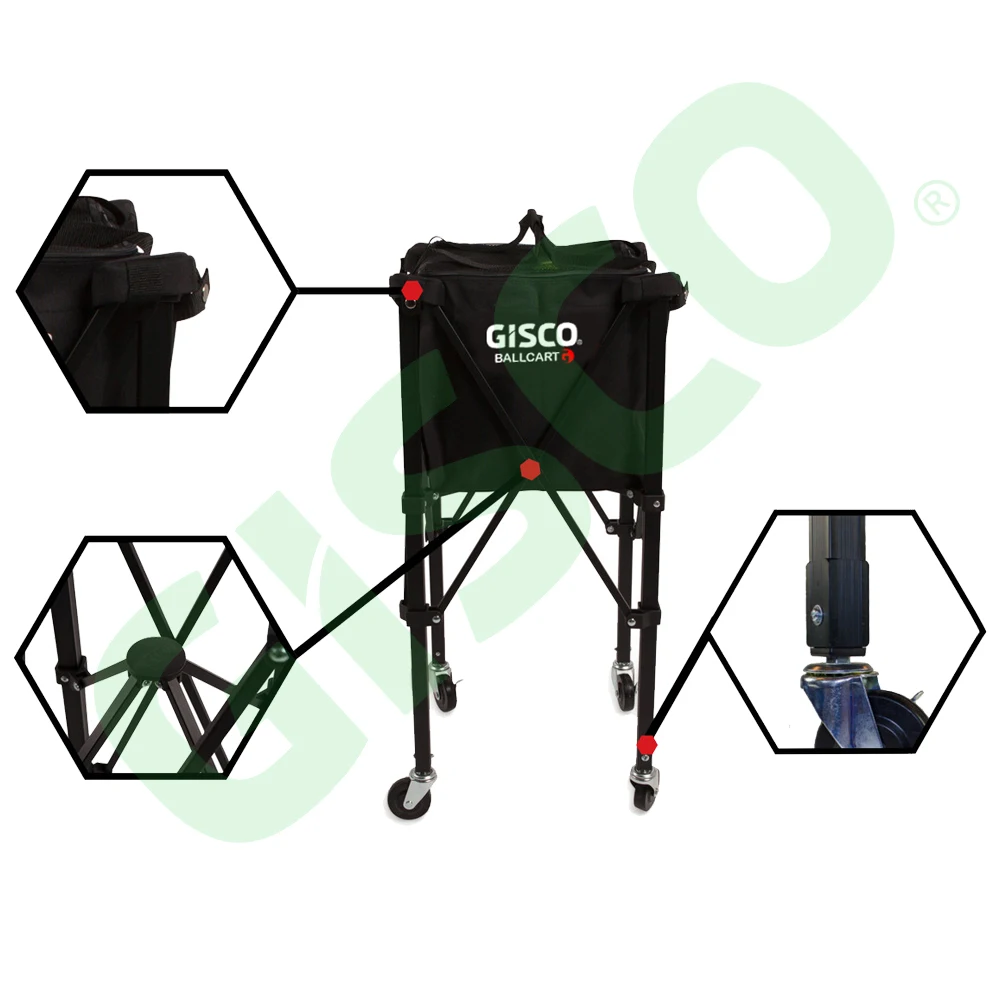 Portable Tennis Ball Cart With Wheels For Lawn Tennis