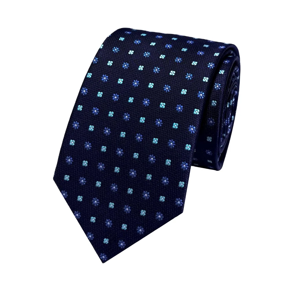 Yili Factory Custom Neckwear Business Party Wedding Everyday Wear Jacquard Woven Textured Polka Dot Ties from China