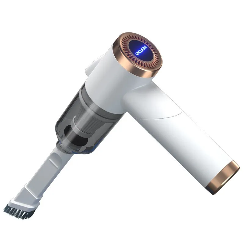 Tik Tok car vacuum cleaner wireless charging car dry and wet dual-use mini handheld gun-type car vacuum cleaner